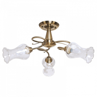 Люстра классическая  ЭкономСвет 50460/3AB WT - Интернет-магазин бытовой техники, вентиляции, гигиенического оборудования Энерготехника, Екатеринбург