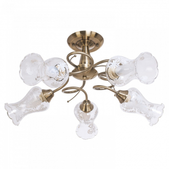 Люстра классическая  ЭкономСвет 50460/5AB WT - Интернет-магазин бытовой техники, вентиляции, гигиенического оборудования Энерготехника, Екатеринбург