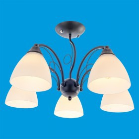 ЭкономСвет.Люстра 50567 / 5BK WT - Интернет-магазин бытовой техники, вентиляции, гигиенического оборудования Энерготехника, Екатеринбург