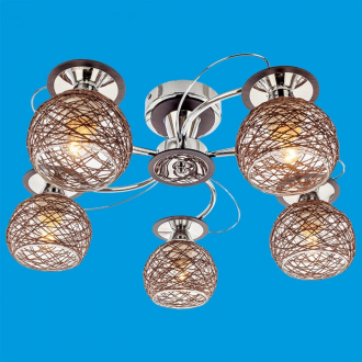 ЭкономСвет.Люстра 50577 / 5CR BR - Интернет-магазин бытовой техники, вентиляции, гигиенического оборудования Энерготехника, Екатеринбург