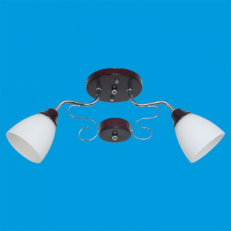 ЭкономСвет.Люстра модерн 50640 / 2CR + BR WT - Интернет-магазин бытовой техники, вентиляции, гигиенического оборудования Энерготехника, Екатеринбург