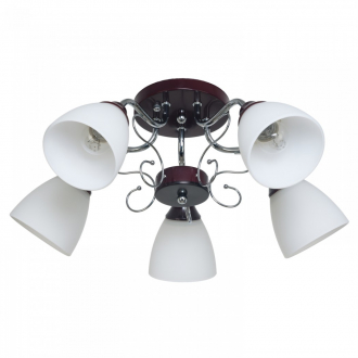 Потолочный светильник ЭкономСвет 50640/5CR+BR WT - Интернет-магазин бытовой техники, вентиляции, гигиенического оборудования Энерготехника, Екатеринбург