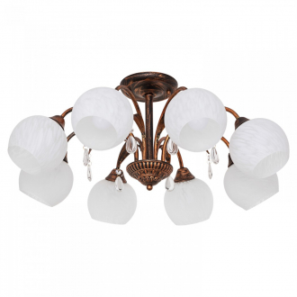 Люстра классическая  ЭкономСвет 50690/8BR WT - Интернет-магазин бытовой техники, вентиляции, гигиенического оборудования Энерготехника, Екатеринбург