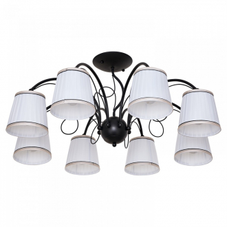 Люстра классическая  ЭкономСвет 50712/8BK WT - Интернет-магазин бытовой техники, вентиляции, гигиенического оборудования Энерготехника, Екатеринбург