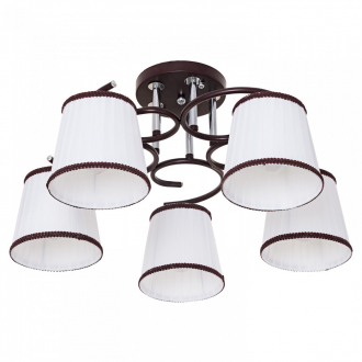 Люстра классическая  ЭкономСвет 50713/5BR+CR WT - Интернет-магазин бытовой техники, вентиляции, гигиенического оборудования Энерготехника, Екатеринбург