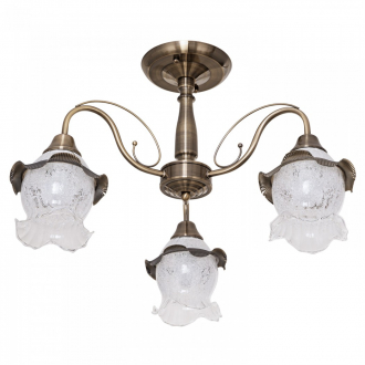 Люстра классическая  ЭкономСвет  50804/3AB WT - Интернет-магазин бытовой техники, вентиляции, гигиенического оборудования Энерготехника, Екатеринбург