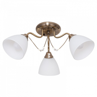 Люстра классическая  ЭкономСвет 50830/3AB WT - Интернет-магазин бытовой техники, вентиляции, гигиенического оборудования Энерготехника, Екатеринбург