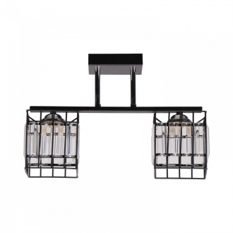 Потолочный светильник  ЭкономСвет 51414/2BK+CR CL - Интернет-магазин бытовой техники, вентиляции, гигиенического оборудования Энерготехника, Екатеринбург