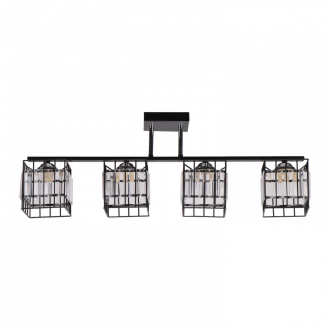 Потолочный светильник  ЭкономСвет 51414/4BK+CR CL - Интернет-магазин бытовой техники, вентиляции, гигиенического оборудования Энерготехника, Екатеринбург