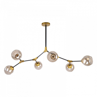 ЭкономСвет Потолочный светильник 51454/6BK+GD BR - Интернет-магазин бытовой техники, вентиляции, гигиенического оборудования Энерготехника, Екатеринбург