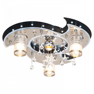 Потолочный светильник ЭкономСвет 5235/3+1BK+CR WT RC WTLED - Интернет-магазин бытовой техники, вентиляции, гигиенического оборудования Энерготехника, Екатеринбург