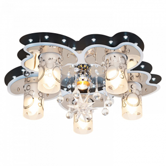 Потолочный светильник ЭкономСвет 5236/5+1BK+CR WT RC WTLED - Интернет-магазин бытовой техники, вентиляции, гигиенического оборудования Энерготехника, Екатеринбург