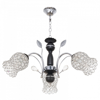 Люстра классическая  ЭкономСвет 5267/3CR+BK CR+CL - Интернет-магазин бытовой техники, вентиляции, гигиенического оборудования Энерготехника, Екатеринбург