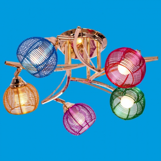 ЭкономСвет.Люстра модерн 537LX / 5FG MIX (BLGNGDPPRD) - Интернет-магазин бытовой техники, вентиляции, гигиенического оборудования Энерготехника, Екатеринбург