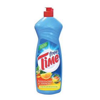 FREE TIME Средство для мытья посуды 1л "Апельсин и лимон" - Интернет-магазин бытовой техники, вентиляции, гигиенического оборудования Энерготехника, Екатеринбург