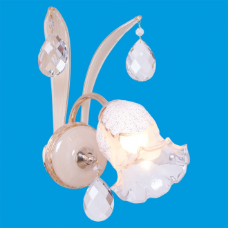 ЭкономСвет.Бра настенная  классика с хрусталем 5581K / 1wSG WT - Интернет-магазин бытовой техники, вентиляции, гигиенического оборудования Энерготехника, Екатеринбург