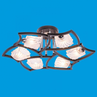 ЭкономСвет.Люстра 56169 / 6CR + BK WT - Интернет-магазин бытовой техники, вентиляции, гигиенического оборудования Энерготехника, Екатеринбург