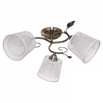 Люстра классическая  ЭкономСвет 5668/3AB WT - Интернет-магазин бытовой техники, вентиляции, гигиенического оборудования Энерготехника, Екатеринбург