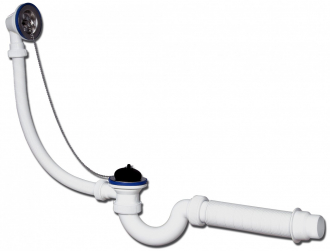Сифон "МИНИ Элит" для ванн с нержавеющими чашками и гибкой трубой (Ф40/50) - Интернет-магазин бытовой техники, вентиляции, гигиенического оборудования Энерготехника, Екатеринбург