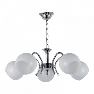 Потолочный светильник  ЭкономСвет 60002/5CR WT - Интернет-магазин бытовой техники, вентиляции, гигиенического оборудования Энерготехника, Екатеринбург