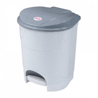 IDEA Ведро мусорное 11 л с крышкой и педалью пластиковое серый мрамор М2891 - Интернет-магазин бытовой техники, вентиляции, гигиенического оборудования Энерготехника, Екатеринбург