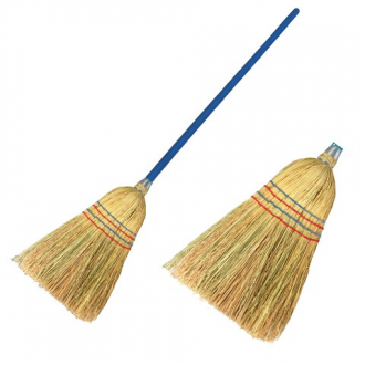 ЛАЙМА Веник-метла сорго 1, натуральный, прошивной, с деревянным черенком 95 см, средний, 360х280мм - Интернет-магазин бытовой техники, вентиляции, гигиенического оборудования Энерготехника, Екатеринбург