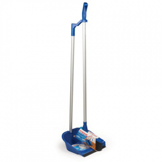ЛАЙМА Совок для мусора со щеткой-сметкой, алюминиевая ручка 70см пластик резиновая кромка 601472 - Интернет-магазин бытовой техники, вентиляции, гигиенического оборудования Энерготехника, Екатеринбург
