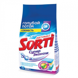 Стиральный порошок-автомат 6 кг, SORTI (Сорти) "Супер Эконом", 734-5 - Интернет-магазин бытовой техники, вентиляции, гигиенического оборудования Энерготехника, Екатеринбург