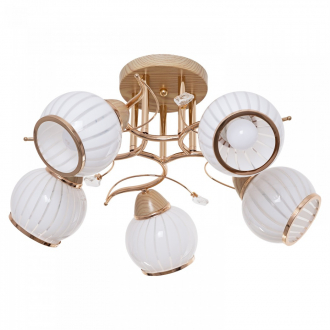 Потолочный светильник ЭкономСвет 6024M/5GD+BEG WT - Интернет-магазин бытовой техники, вентиляции, гигиенического оборудования Энерготехника, Екатеринбург