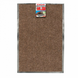 Коврик входной ворсовый влаго-грязезащитный ЛАЙМА/ЛЮБАША, 40х60 см, ребристый, толщина 7 мм, коричне - Интернет-магазин бытовой техники, вентиляции, гигиенического оборудования Энерготехника, Екатеринбург