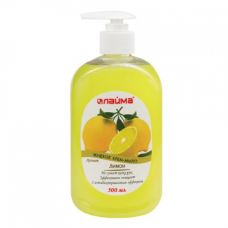 ЛАЙМА Мыло-крем жидкое 500мл "Лимон" с антибактериальным эффектом дозатор - Интернет-магазин бытовой техники, вентиляции, гигиенического оборудования Энерготехника, Екатеринбург
