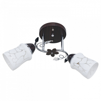 Потолочный светильник ЭкономСвет 6037M/2CR+BR WT - Интернет-магазин бытовой техники, вентиляции, гигиенического оборудования Энерготехника, Екатеринбург