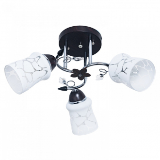 Потолочный светильник ЭкономСвет 6037M/3CR+BR WT - Интернет-магазин бытовой техники, вентиляции, гигиенического оборудования Энерготехника, Екатеринбург