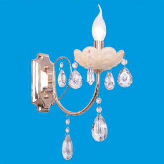 ЭкономСвет.Бра настенная  классика с хрусталем 6047 / 1wFGD + BEG WT - Интернет-магазин бытовой техники, вентиляции, гигиенического оборудования Энерготехника, Екатеринбург