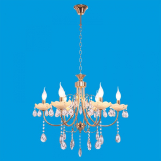 ЭкономСвет.Люстра потолочная классика с хрусталем 6047 / 6FGD + BEG WT - Интернет-магазин бытовой техники, вентиляции, гигиенического оборудования Энерготехника, Екатеринбург
