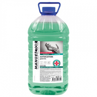 Антисептик кожный дезинфицирующий спиртосодержащий (70%) 5 л MANUFACTOR, готовый раствор, N 309 - Интернет-магазин бытовой техники, вентиляции, гигиенического оборудования Энерготехника, Екатеринбург