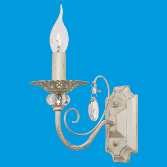 Бра классическое с хрусталем  ЭкономСвет 6091/1wFGD+WT - Интернет-магазин бытовой техники, вентиляции, гигиенического оборудования Энерготехника, Екатеринбург