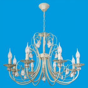 ЭкономСвет.Люстра потолочная классика с хрусталем 6091 / 8FGD + WT - Интернет-магазин бытовой техники, вентиляции, гигиенического оборудования Энерготехника, Екатеринбург