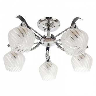 ЭкономСвет Светильник 6125 / 5CR + BK WT - Интернет-магазин бытовой техники, вентиляции, гигиенического оборудования Энерготехника, Екатеринбург