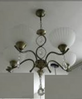 ЭкономСвет.Люстра потолочная хрусталь 6138 / 5AB WT - Интернет-магазин бытовой техники, вентиляции, гигиенического оборудования Энерготехника, Екатеринбург