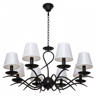 Люстра классическая ЭкономСвет 6244/8BK WT - Интернет-магазин бытовой техники, вентиляции, гигиенического оборудования Энерготехника, Екатеринбург