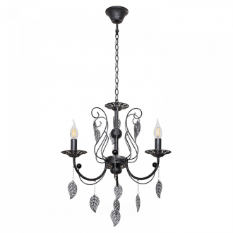 Люстра классическая  ЭкономСвет  6327/3BK+SV - Интернет-магазин бытовой техники, вентиляции, гигиенического оборудования Энерготехника, Екатеринбург