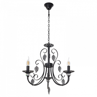 Люстра классическая  ЭкономСвет 6328/3BK+WT - Интернет-магазин бытовой техники, вентиляции, гигиенического оборудования Энерготехника, Екатеринбург