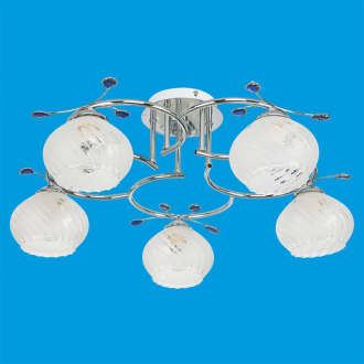 ЭкономСвет.Светильник эконом 6415 / 5B CH + WT + BL - Интернет-магазин бытовой техники, вентиляции, гигиенического оборудования Энерготехника, Екатеринбург