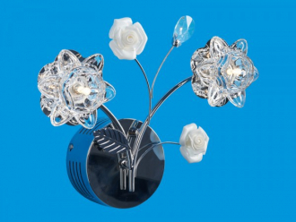 ЭкономСвет.Галогенновая бра  6467 / 2wCR WTBLLED - Интернет-магазин бытовой техники, вентиляции, гигиенического оборудования Энерготехника, Екатеринбург