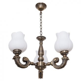 Люстра классическая  ЭкономСвет 6708D/3AB WT - Интернет-магазин бытовой техники, вентиляции, гигиенического оборудования Энерготехника, Екатеринбург