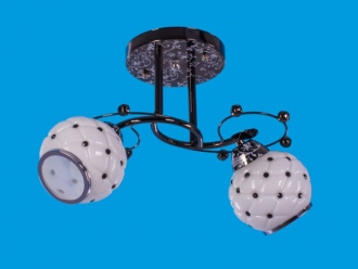 ЭкономСвет.Светильник эконом 6831 / 2 Pearl Bk - Интернет-магазин бытовой техники, вентиляции, гигиенического оборудования Энерготехника, Екатеринбург