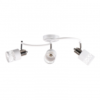 Спотовый светильник  ЭкономСвет 20718/3WT+SN WT - Интернет-магазин бытовой техники, вентиляции, гигиенического оборудования Энерготехника, Екатеринбург