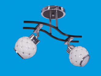 ЭкономСвет.Светильник эконом 69835A / 2CR BK WT - Интернет-магазин бытовой техники, вентиляции, гигиенического оборудования Энерготехника, Екатеринбург