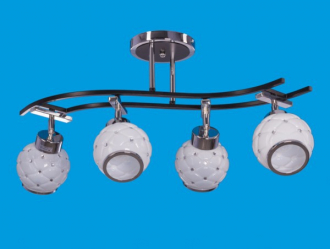 ЭкономСвет.Светильник эконом 69835A / 4CR BK WT - Интернет-магазин бытовой техники, вентиляции, гигиенического оборудования Энерготехника, Екатеринбург